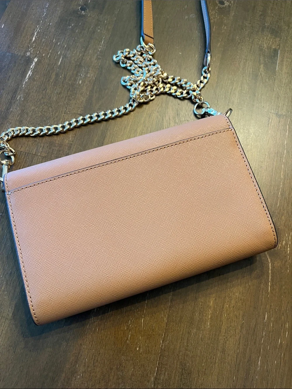 Tory Burch Tan Saffiano Chain Crossbody Robinson